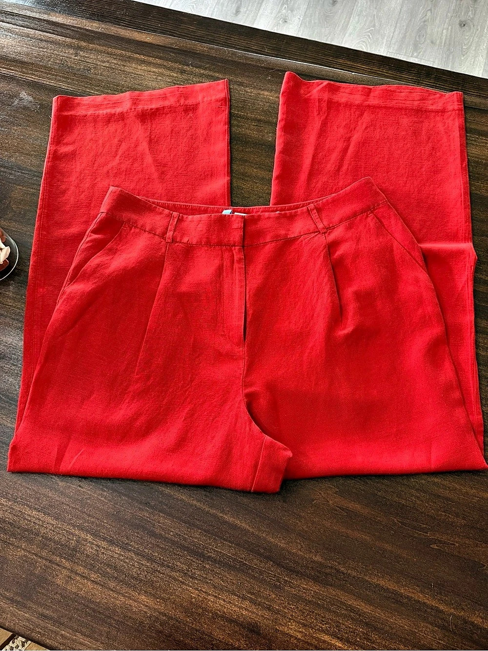LOFT The Peyton Trouser Red Trousers Size 6